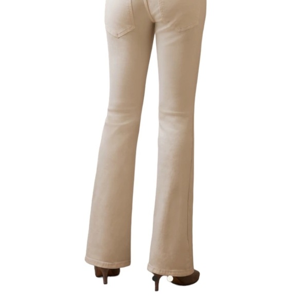 Buffalo David Bitten Lirine Beige Bootcut Jeans Size 29 Cotton Spandex Pants Oat - Picture 2 of 11